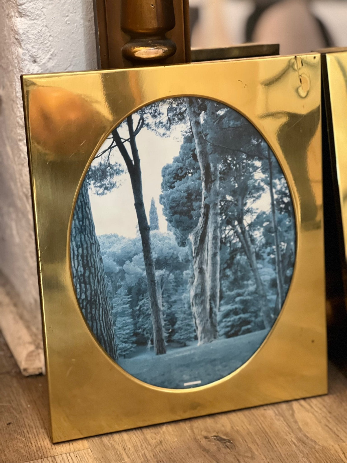Set of 3 Gold Frames with Magazine Cut-Outs 