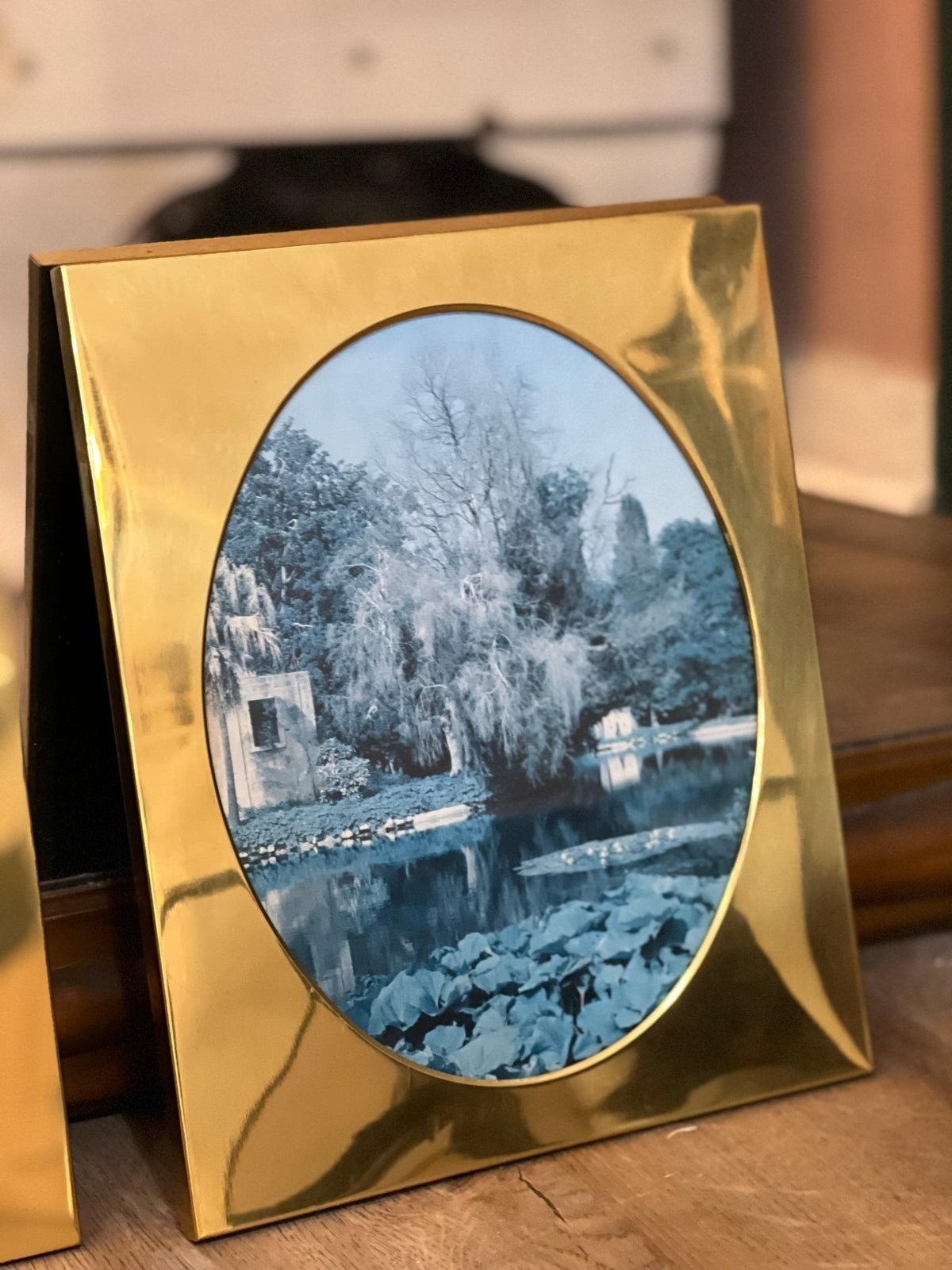 Set of 3 Gold Frames with Magazine Cut-Outs 