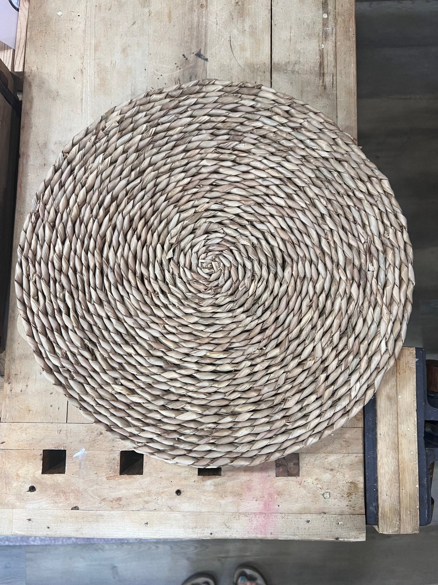 Set of 4 Woven Rattan Chargers 