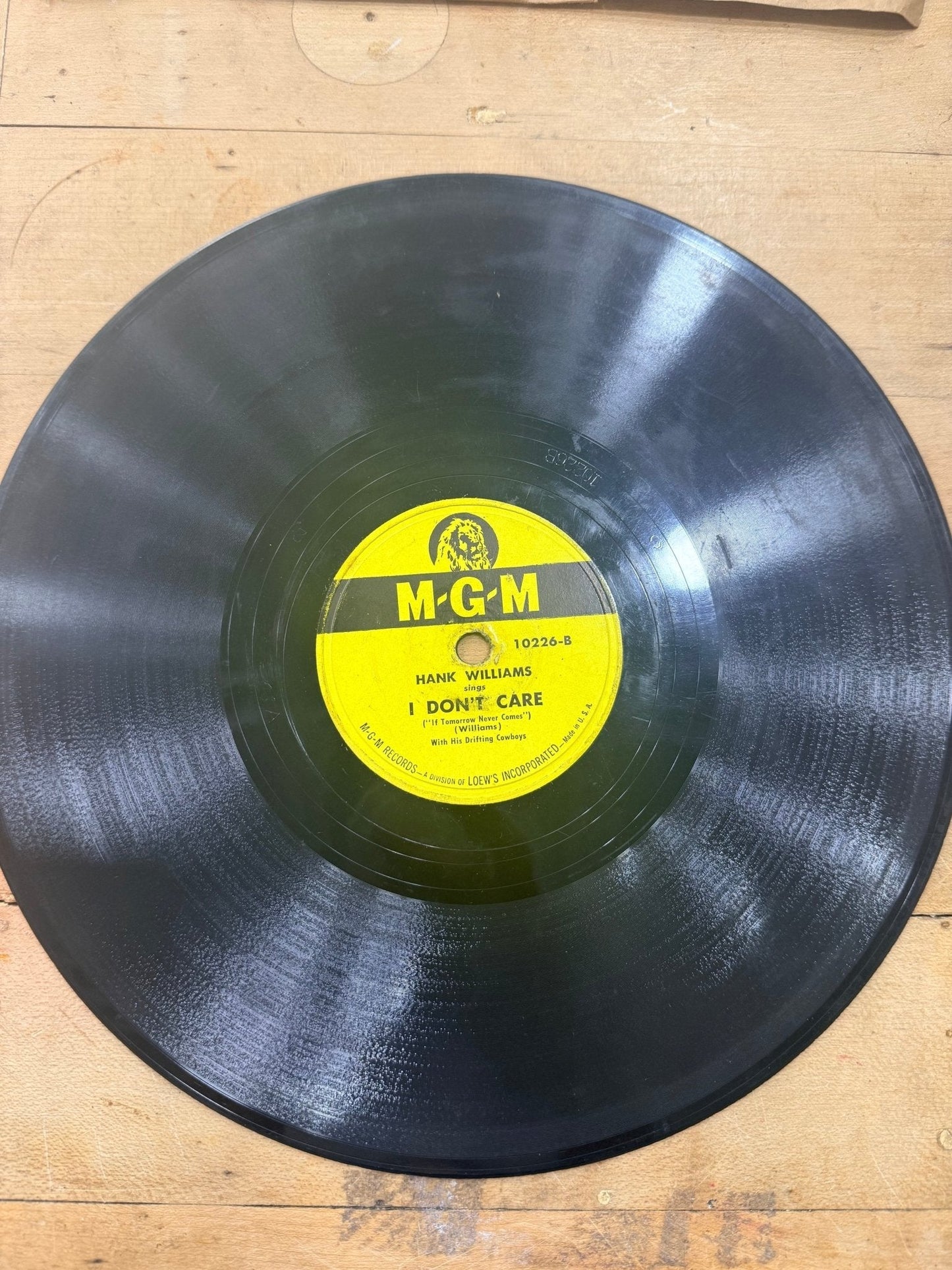 Set of 6 Hank Williams 78 Records 