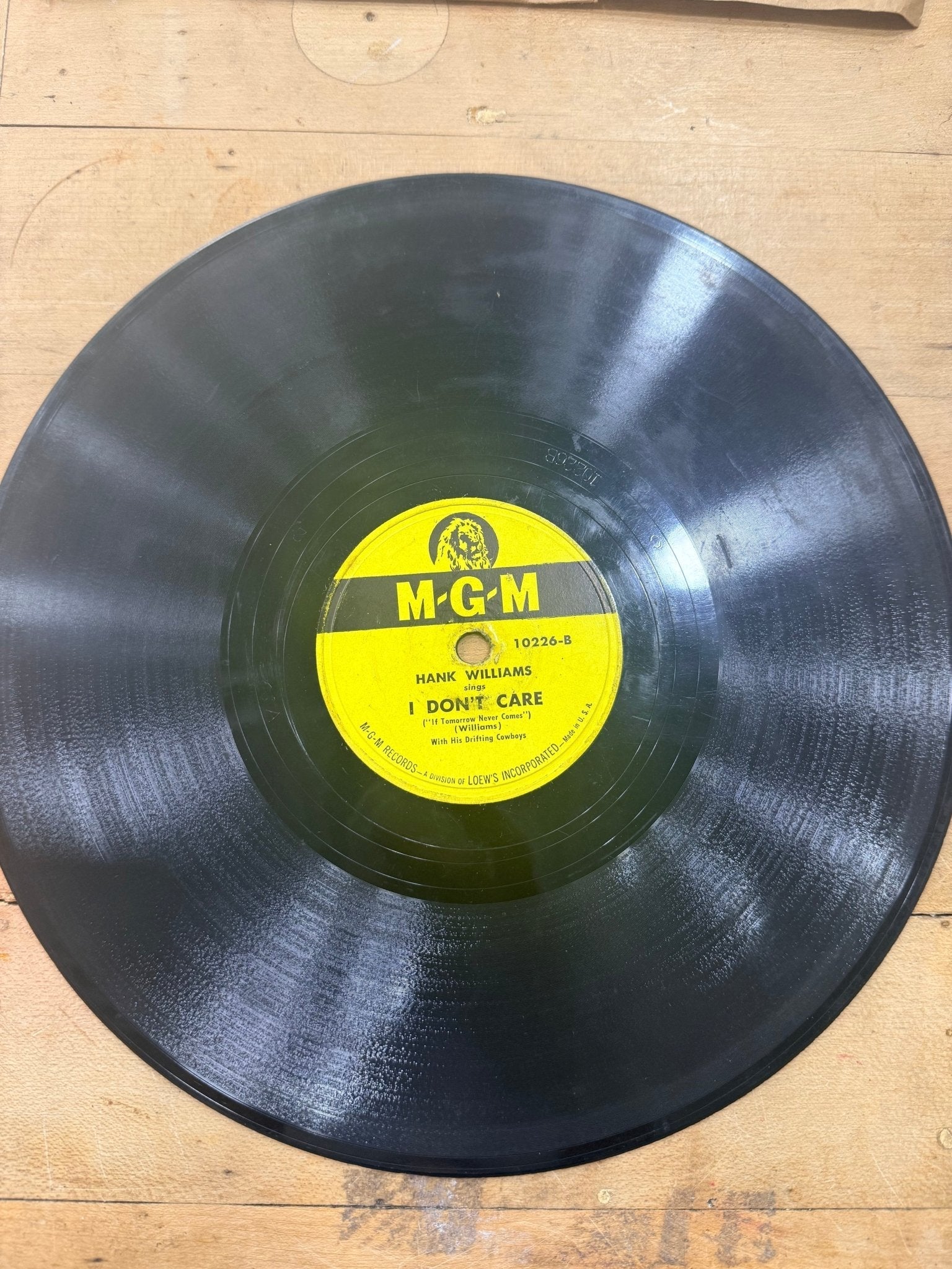 Set of 6 Hank Williams 78 Records 