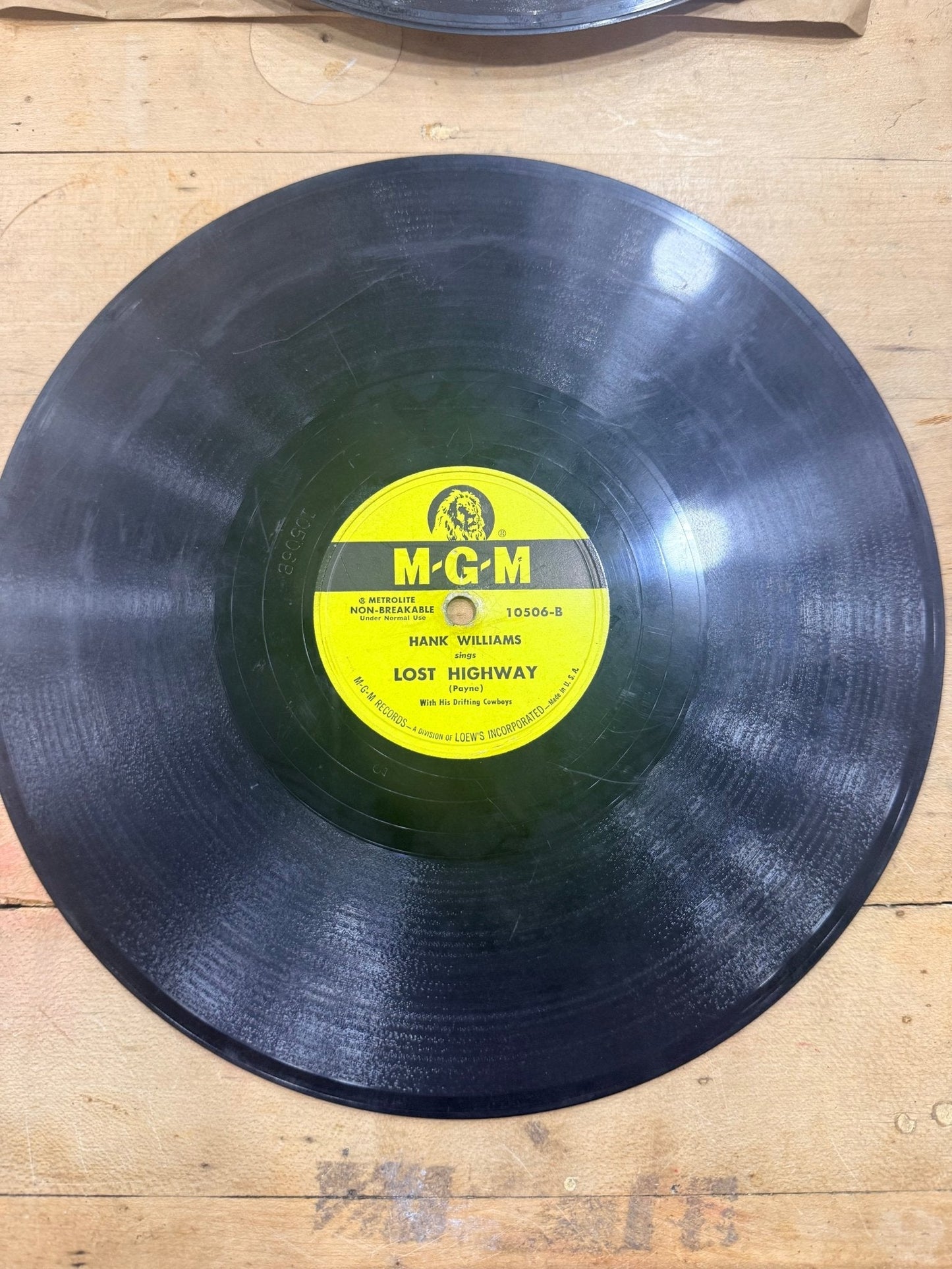 Set of 6 Hank Williams 78 Records 