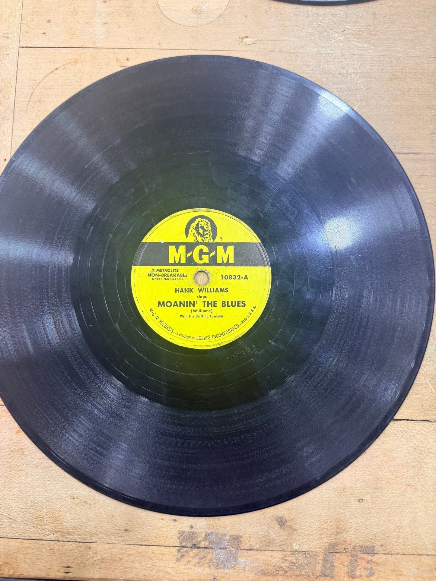 Set of 6 Hank Williams 78 Records 