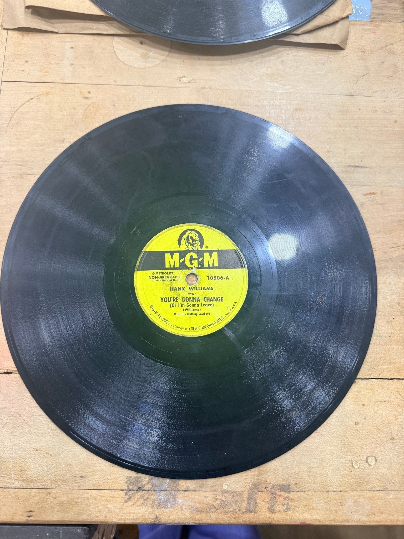 Set of 6 Hank Williams 78 Records 