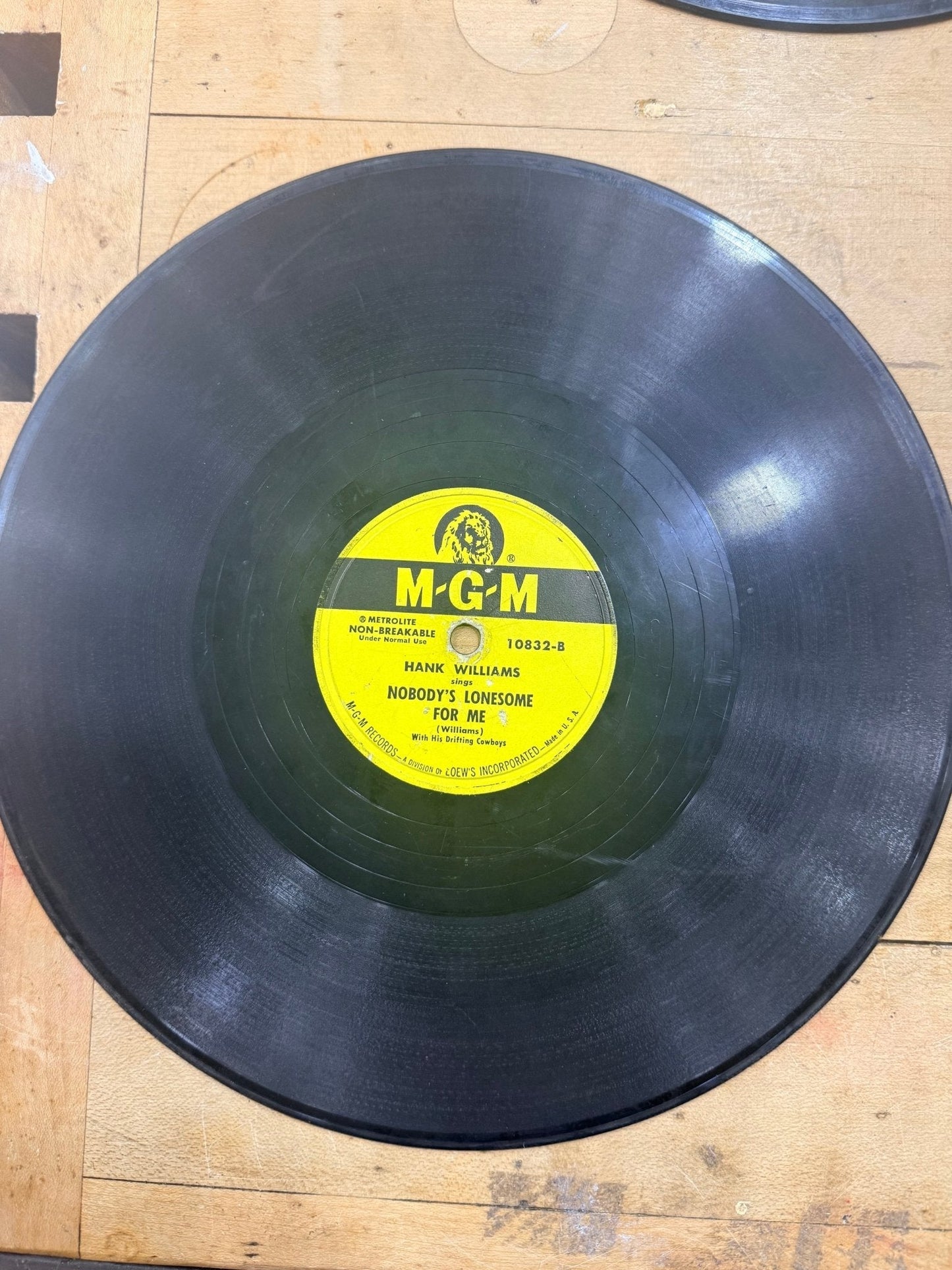 Set of 6 Hank Williams 78 Records 