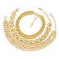 Set Of Three Chain Link Bracelets