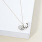 Shell Pendant With Pearl Accent Dainty Chain Link Necklace