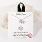 Shell Pendant With Pearl Accent Dainty Chain Link Necklace Silver