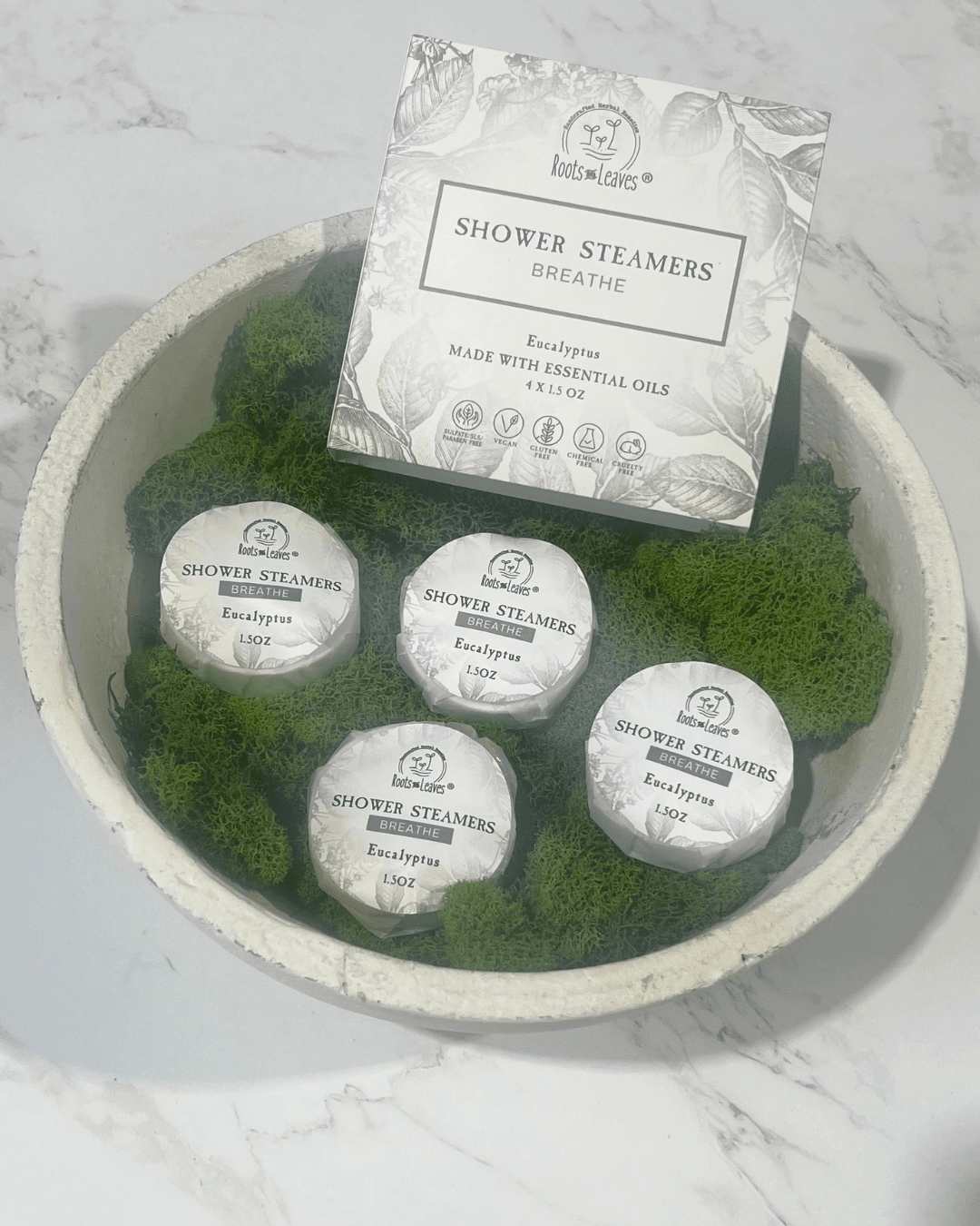 Shower Steamers/Bath Bombs: Breathe- Eucalyptus - The Mustard Seed Collection, The Seed