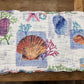 Sigrid Olsen Home Coastal Quilted Placemats – Set of 8 – "Saint-Jacques" Sea Life Design (19" x 12") 
