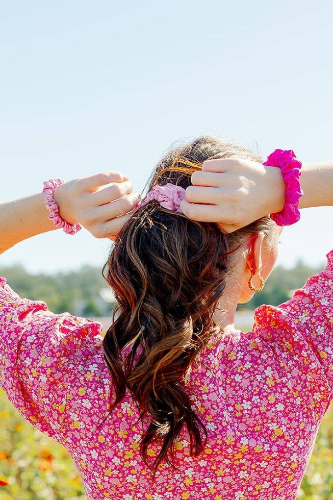 Silk Hair Scrunchie | Small | Rose All Day - The Mustard Seed Collection, The Seed