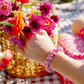 Silk Hair Scrunchie | Small | Rose All Day - The Mustard Seed Collection, The Seed