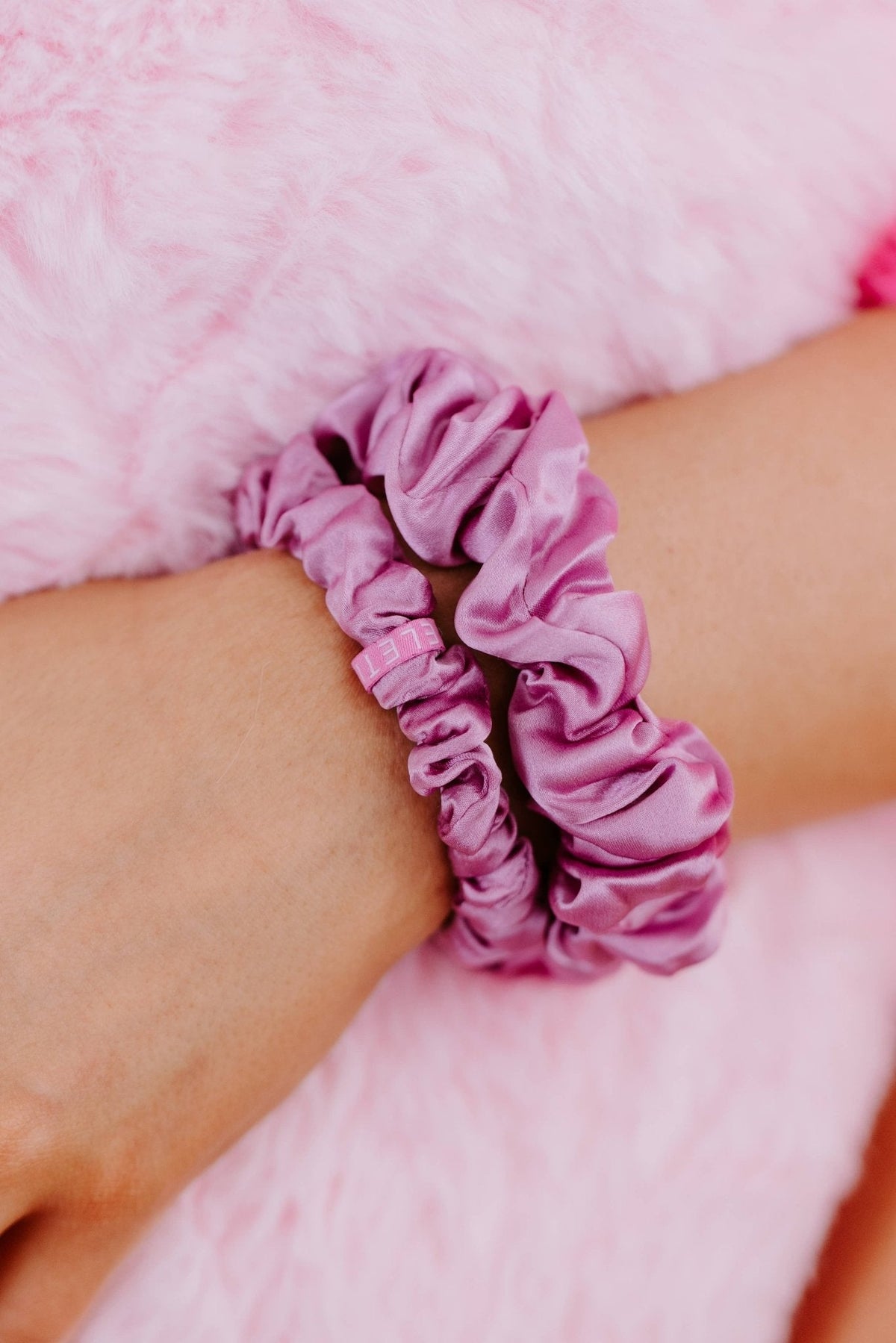 Silk Scrunchies | Large | I Pink I Love You - The Mustard Seed Collection, The Seed