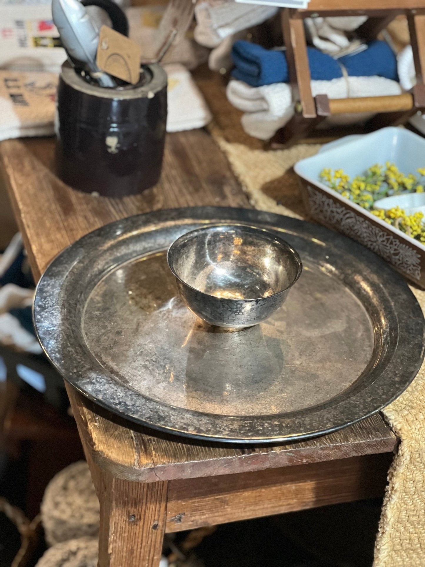Silver-Plated Serving Platter - The Mustard Seed Collection, The Seed