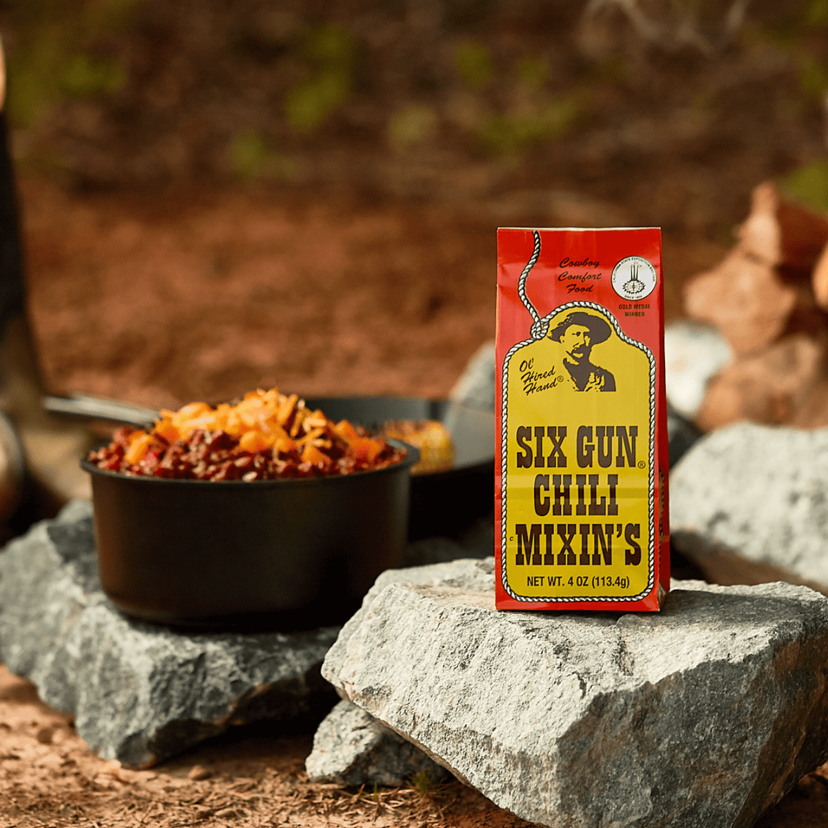 Six Gun Chili Mixin's – Award-Winning Texas Chili Seasoning - The Mustard Seed Collection, The Seed