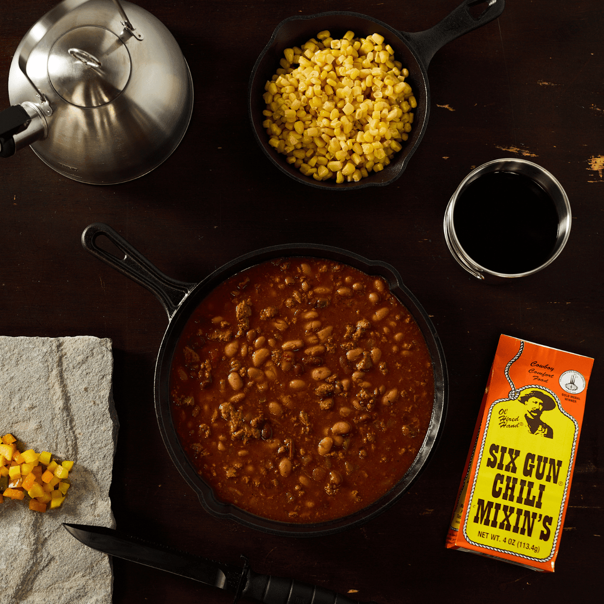 Six Gun Chili Mixin's – Award-Winning Texas Chili Seasoning - The Mustard Seed Collection, The Seed