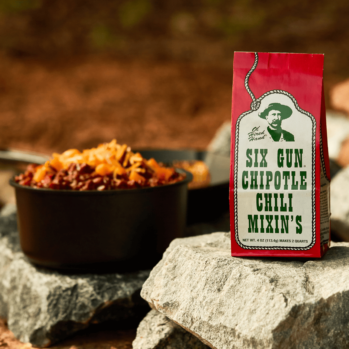 Six Gun Chipotle Chili Mixin’s – Smoky Texas Chili Seasoning - The Mustard Seed Collection, The Seed