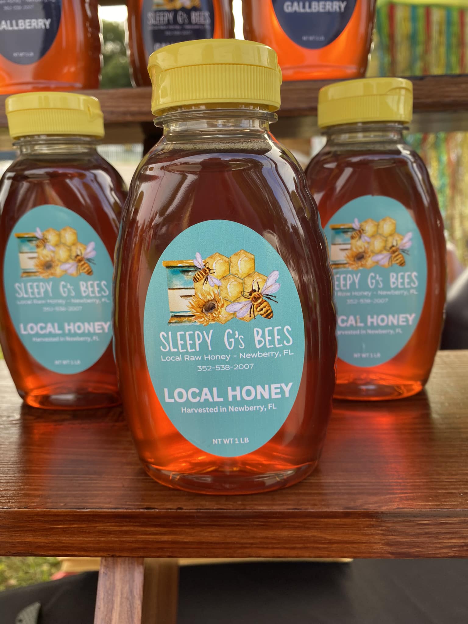 Sleepy G's 1lb Honey Squeeze Jar
