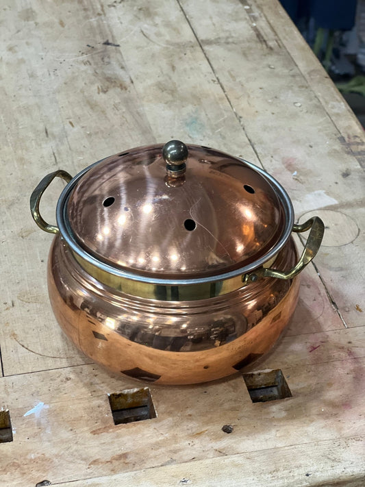 Small Copper Bowl with Handles - The Mustard Seed Collection, The Seed