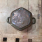 Small Copper Hexagonal Bowl with Handles 