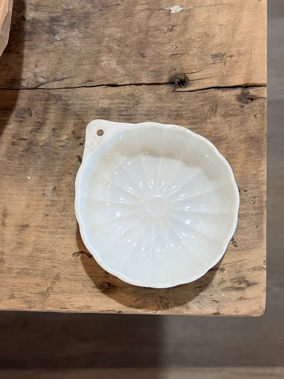 Small White Dish with Hanging Hole - The Mustard Seed Collection, The Seed