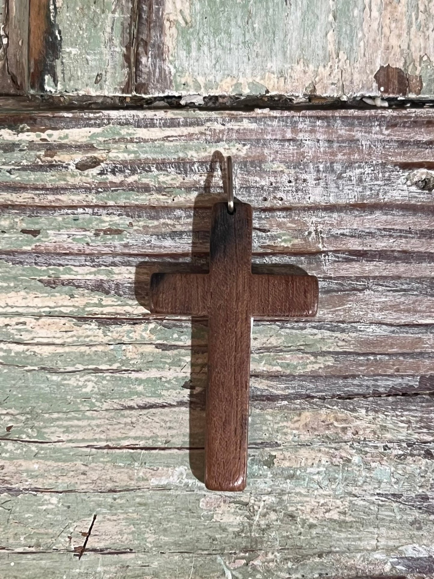 Small Wooden Cross Pendant