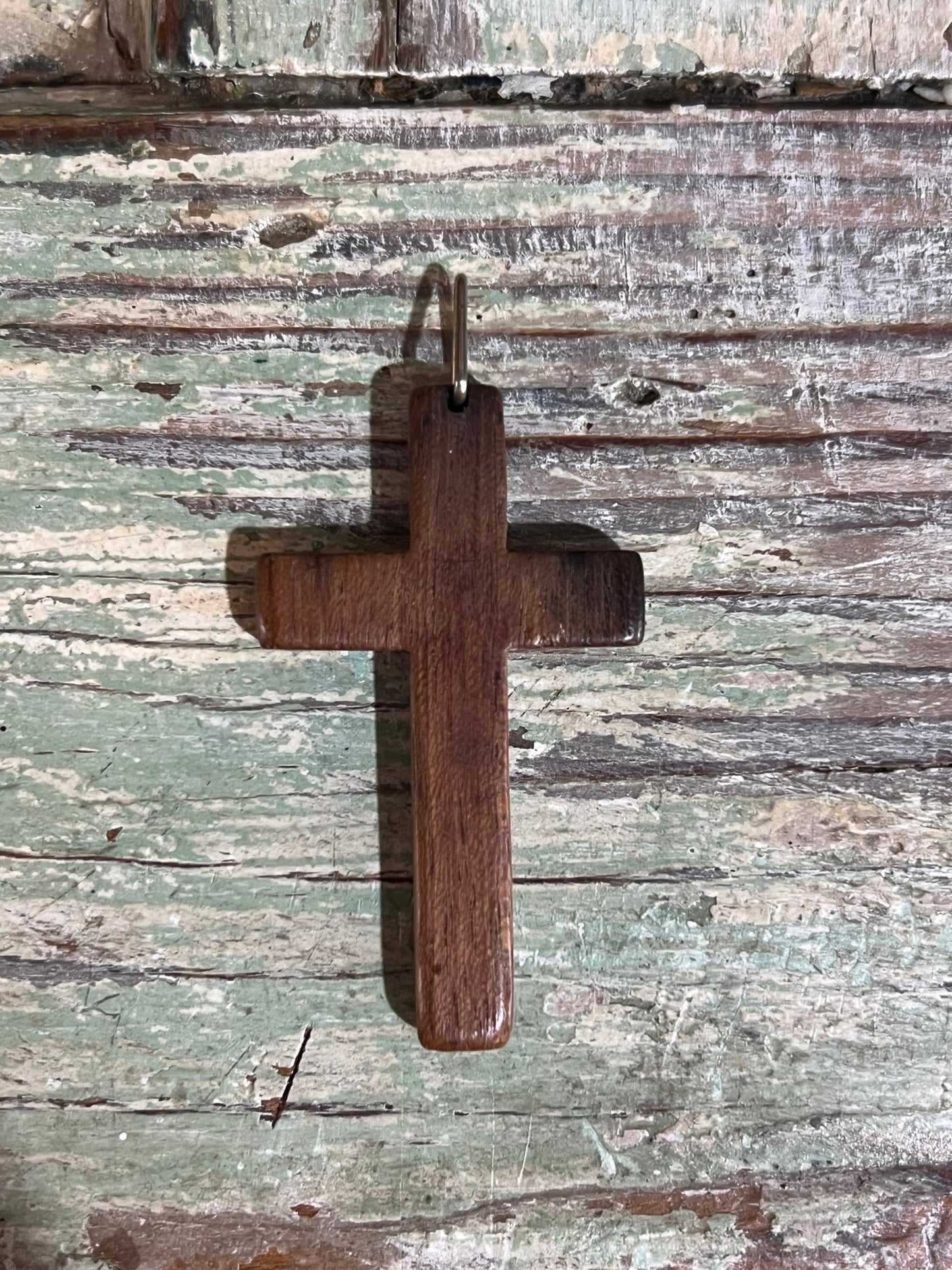 Small Wooden Cross Pendant