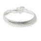 Snake Chain Metal Bracelet: Silver / ONE SIZE