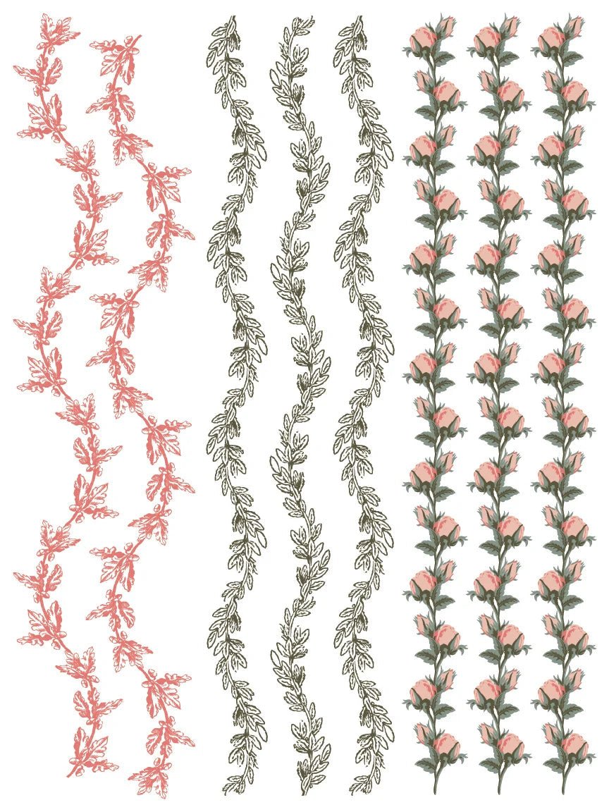 Spring Melody IOD Paint Inlay 12x16 | Iron Orchid Designs DIY Furniture Decorcraft
