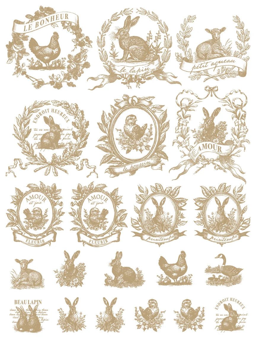 Spring Melody IOD Paint Inlay 12x16 | Iron Orchid Designs DIY Furniture Decorcraft