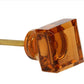 Square Amber Glass Knob - The Mustard Seed Collection, The Seed