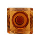 Square Amber Glass Knob - The Mustard Seed Collection, The Seed