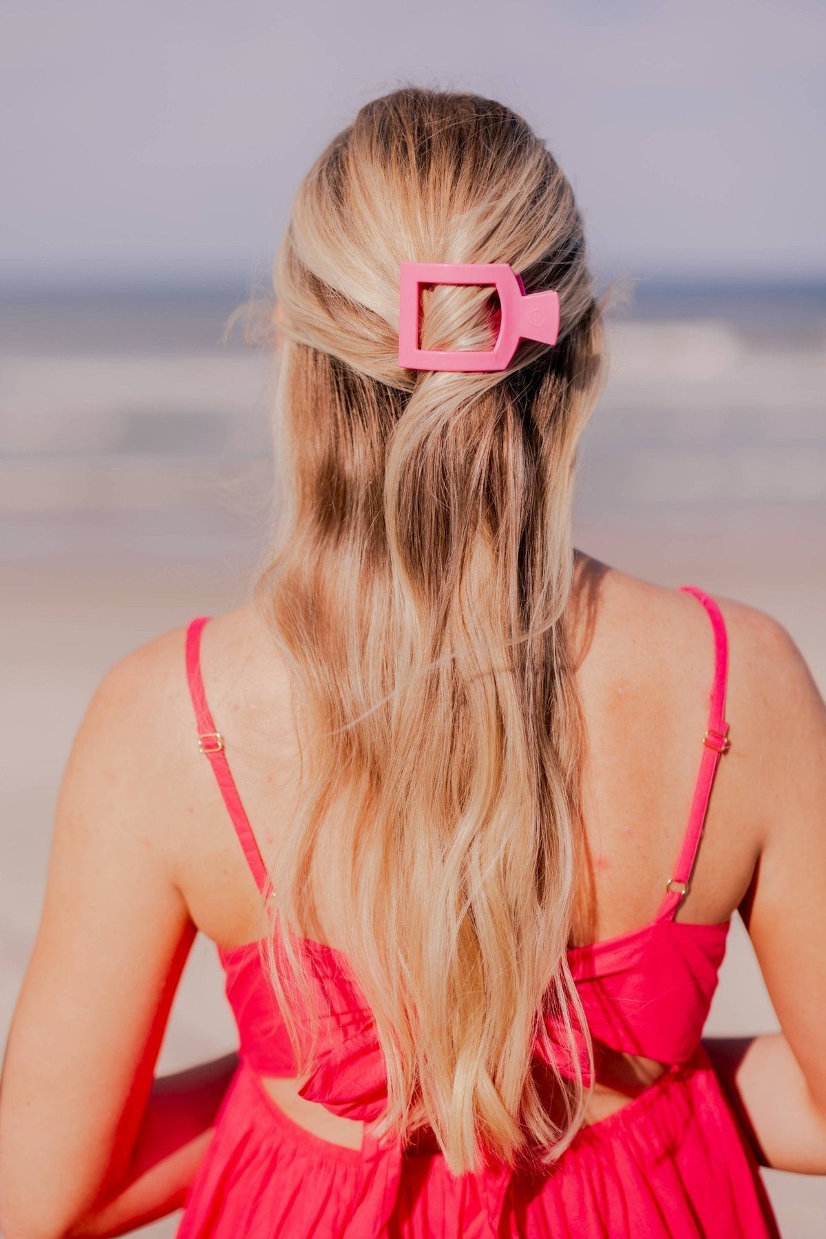 Square Flat Hair Clip | Small | Paradise Pink - The Mustard Seed Collection, The Seed