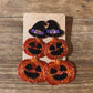 Stacked Jack-O’-Lantern Beaded Statement EarringsEarrings