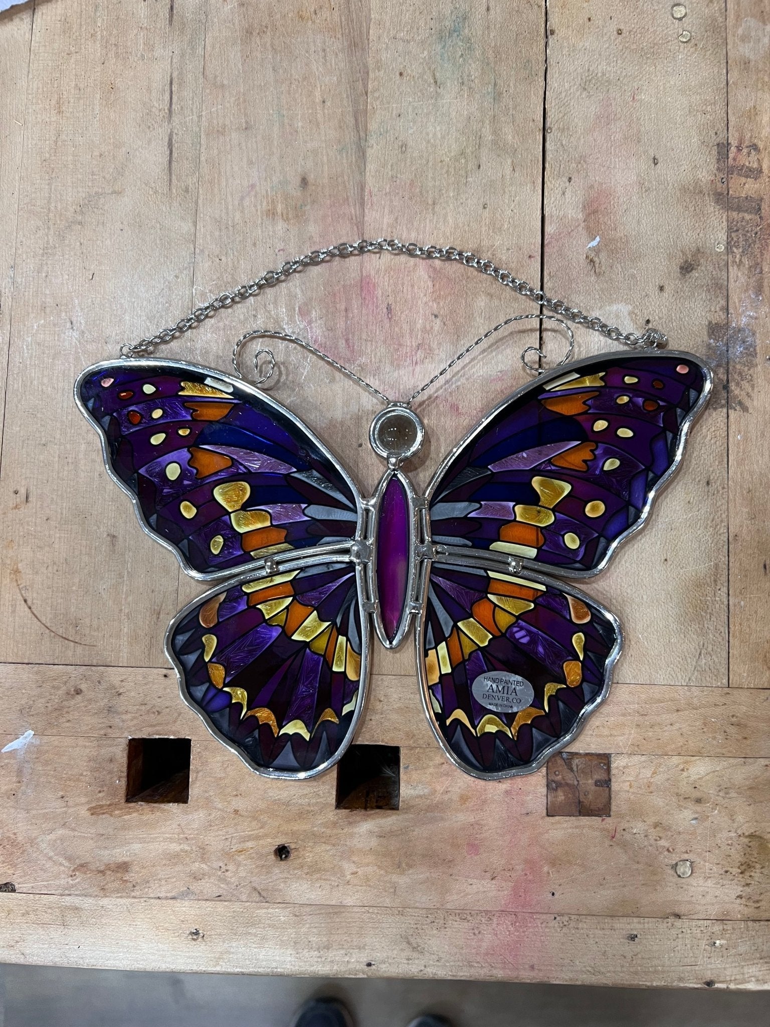Stained-Glass Butterfly Suncatcher 