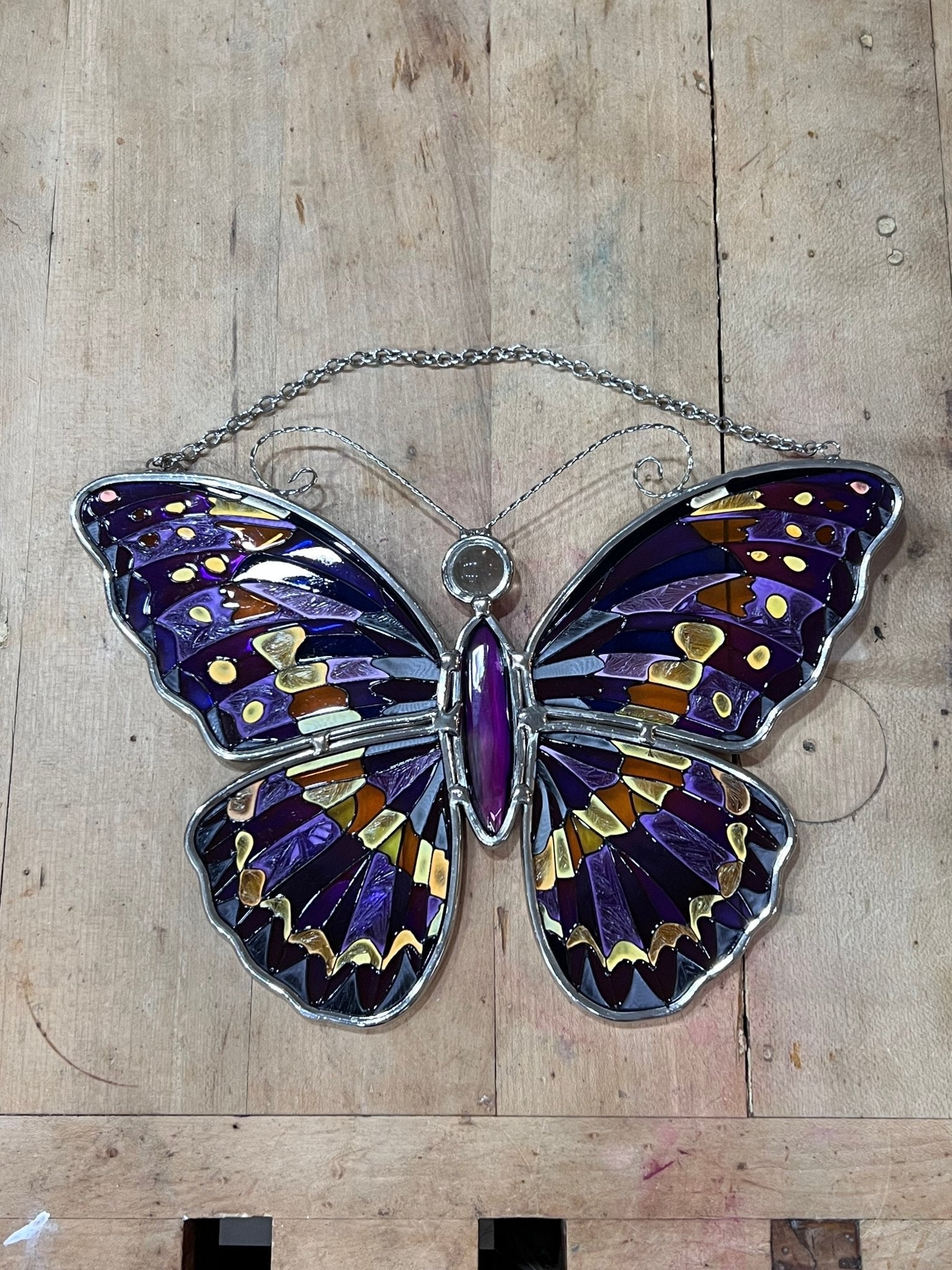 Stained-Glass Butterfly Suncatcher 