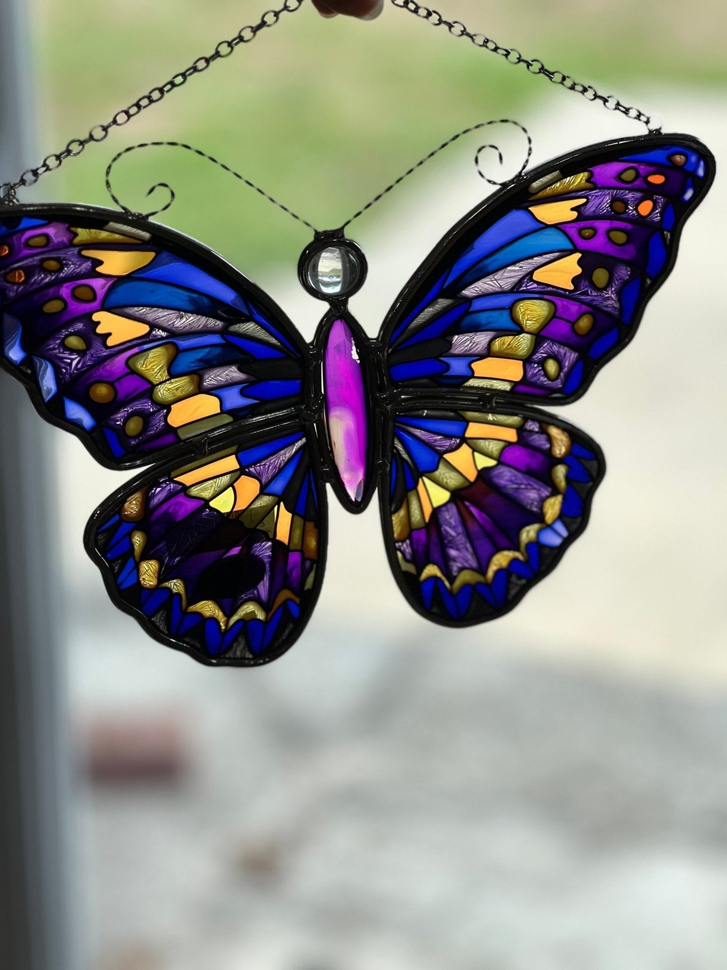 Stained-Glass Butterfly Suncatcher 