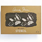 Stencil A3 Design Oak Leaves - The Mustard Seed Collection, The Seed