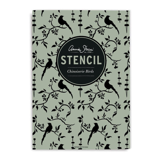 Stencil - Chinoiserie Birds - The Mustard Seed Collection, The Seed