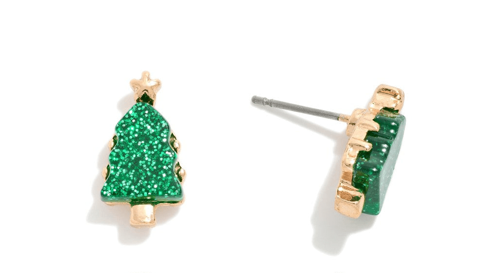 Stud Earrings: Christmas Tree or Presents - The Mustard Seed Collection, The Seed