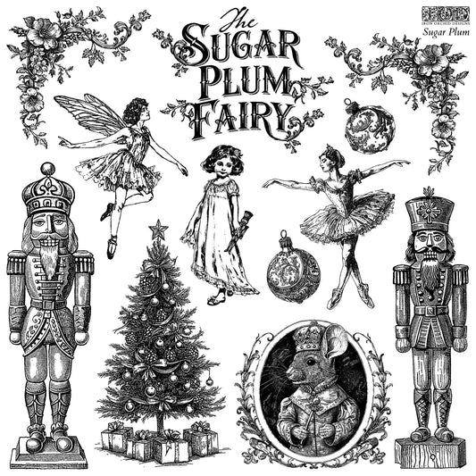 Sugar Plum 12X12 IOD Stamp - The Mustard Seed Collection, The Seed