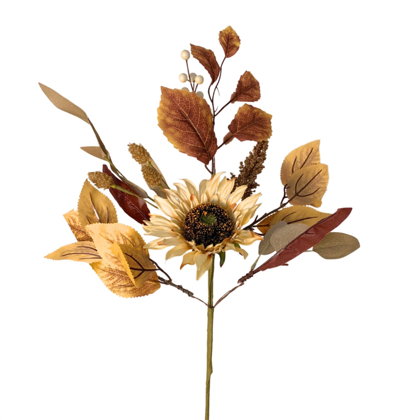 Sunflower Fields Berry Foliage Spray 23.5" - The Mustard Seed Collection, The Seed