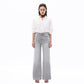 Super High Rise Wide Leg Frayed Hem Retro Jeans: STONE GRAY 