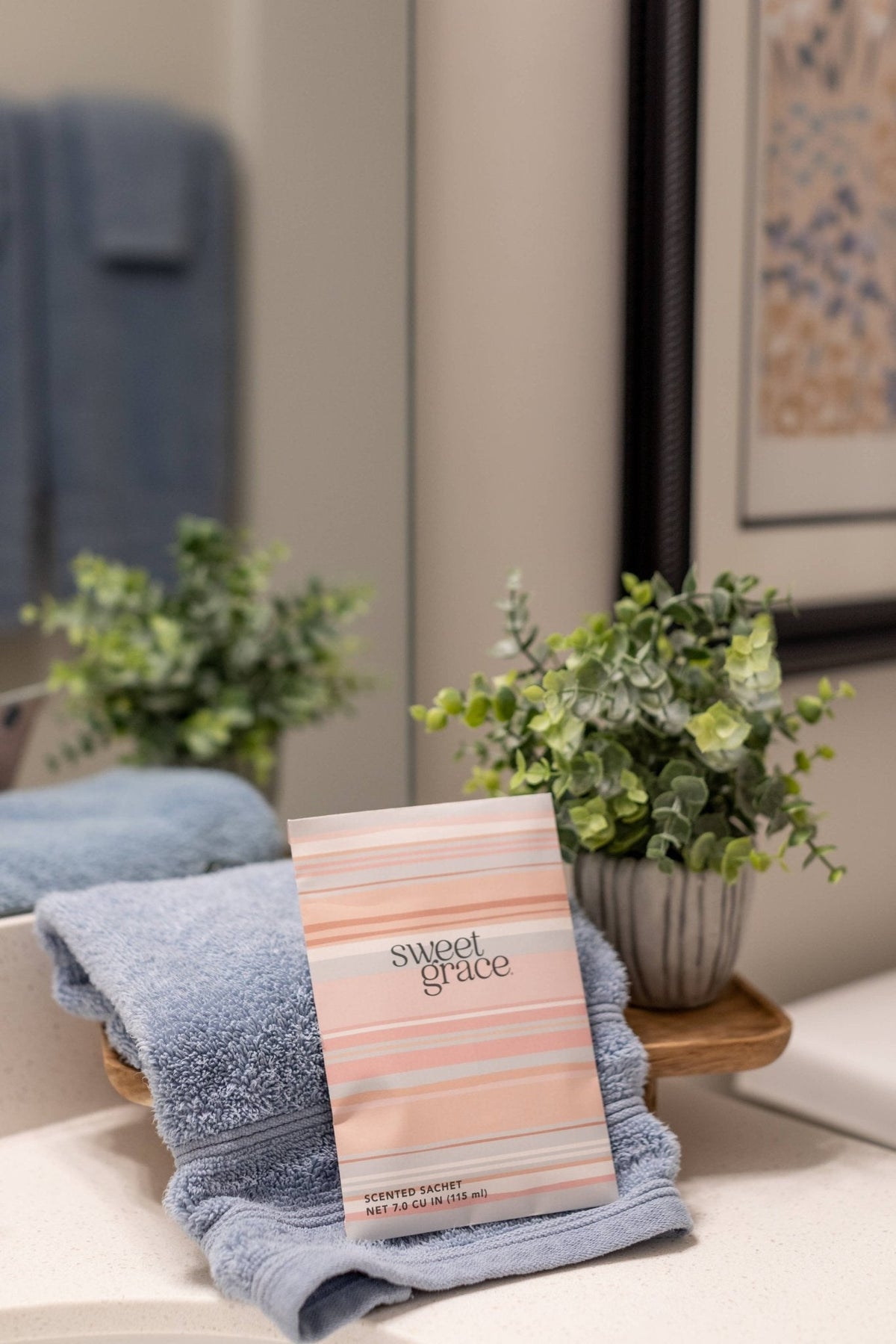 Sweet Grace Modern Stripe Sachet - The Mustard Seed Collection, The Seed