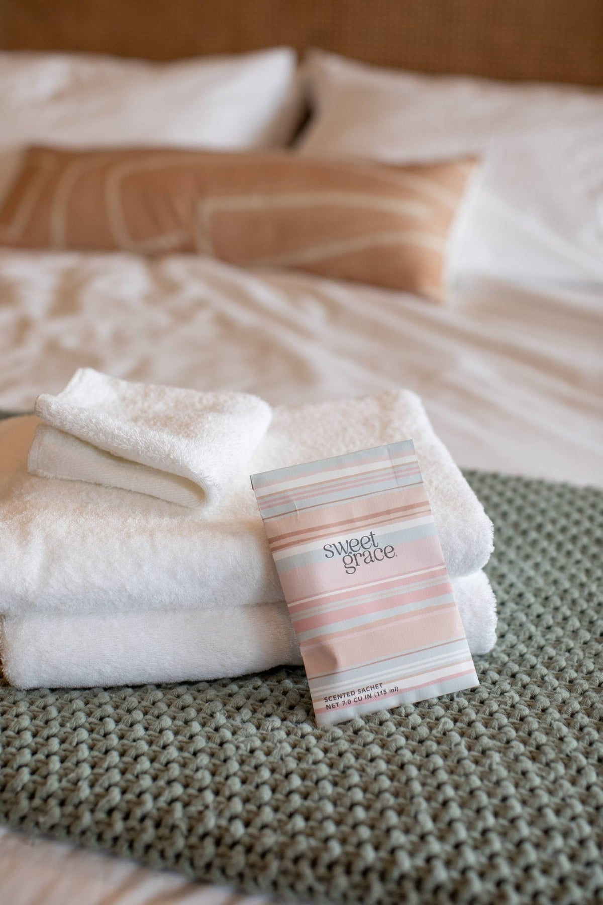 Sweet Grace Modern Stripe Sachet - The Mustard Seed Collection, The Seed
