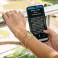 Tap To Pray® Survivor Series Chain Bracelet: 14K Gold-Plated + It Is Well