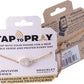 Tap To Pray® Survivor Series Chain Bracelet: .999 Silver-Plated + Slate Cross