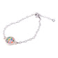 Tap To Pray® Survivor Series Chain Bracelet: .999 Silver-Plated + Slate Cross