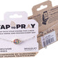 Tap To Pray® Survivor Series Chain Bracelet: .999 Silver-Plated + Slate Cross