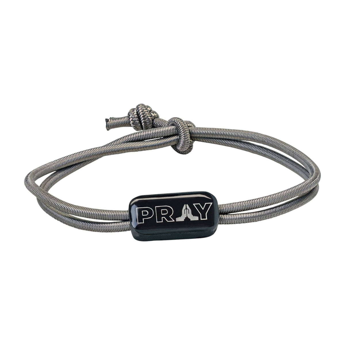 Tap To Pray® Survivor Series Tactical Bracelet: Camo + Stealth Flag